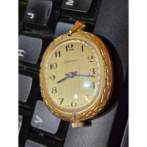 Vintage Lucerne pendant watch Gold Tone - Runs